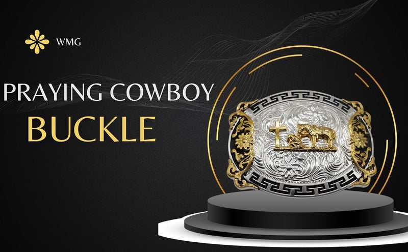 WMG Western Belt Buckles for men women - Praying Rodeo Cowboy Belt Buckle for Men Women - Fits Up to 2 Inch Belts - Image 5